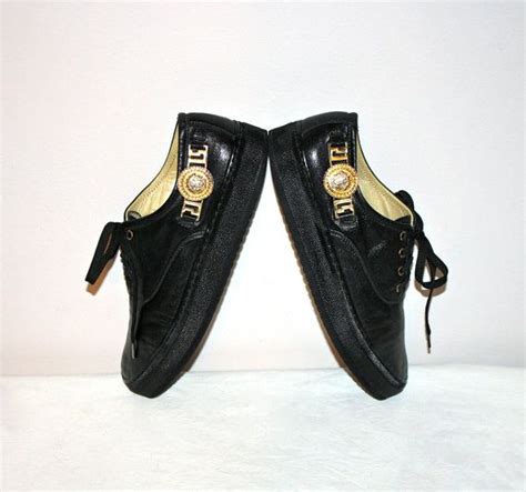 versace couture trainers black|gianni Versace women's wedge shoes.